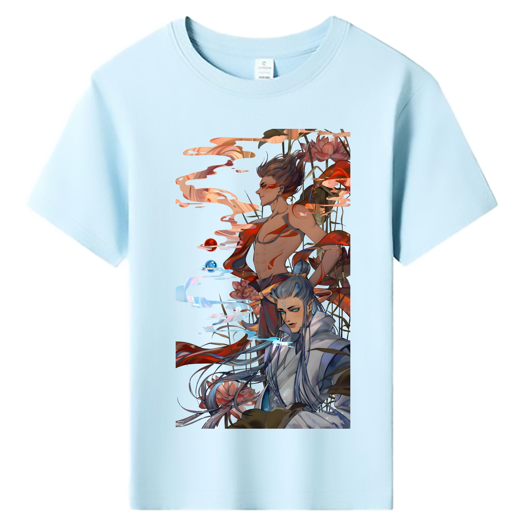 （画像用） Ne Zha 2 ナタ 魔童の大暴れ 綿100％キッズTシャツ（フロントプリント）